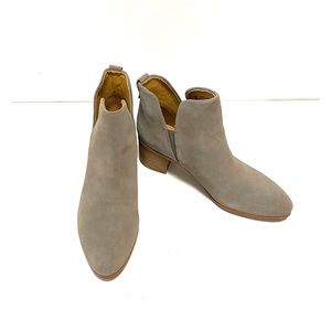 Franco Sarto Gray Suede Ankle Boots 7.5M